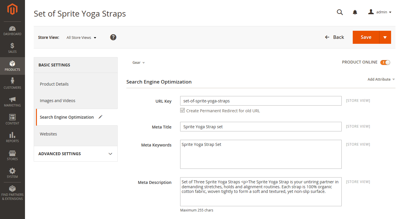 Magento SEO - Optimize meta-data