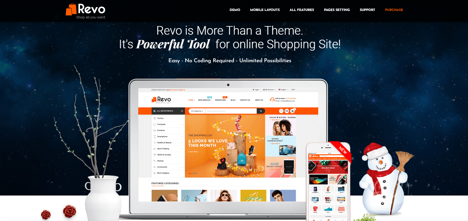 Revo store preview (best OpenCart themes)