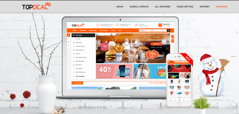 TopDeal preview store (best OpenCart themes)