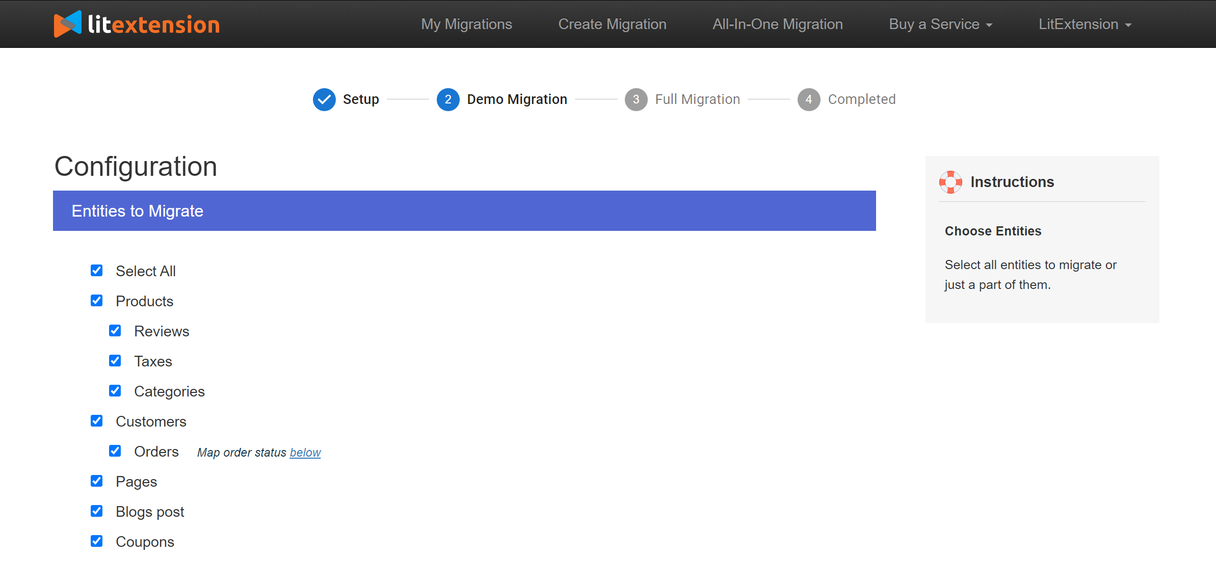 migrate to oscommerce