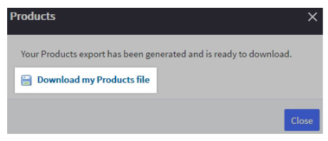 Download your Products file