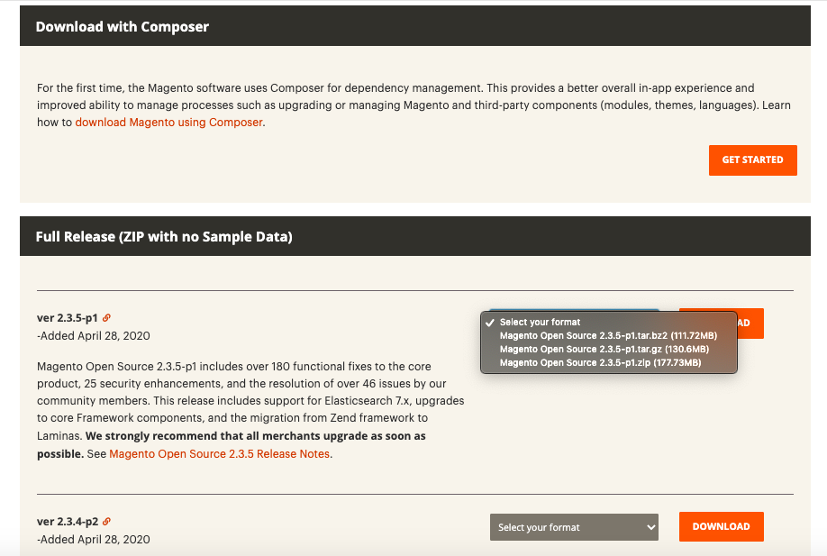 Download Magento Open Source Edition
