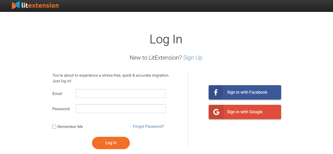 Register/Login to LitExtension site