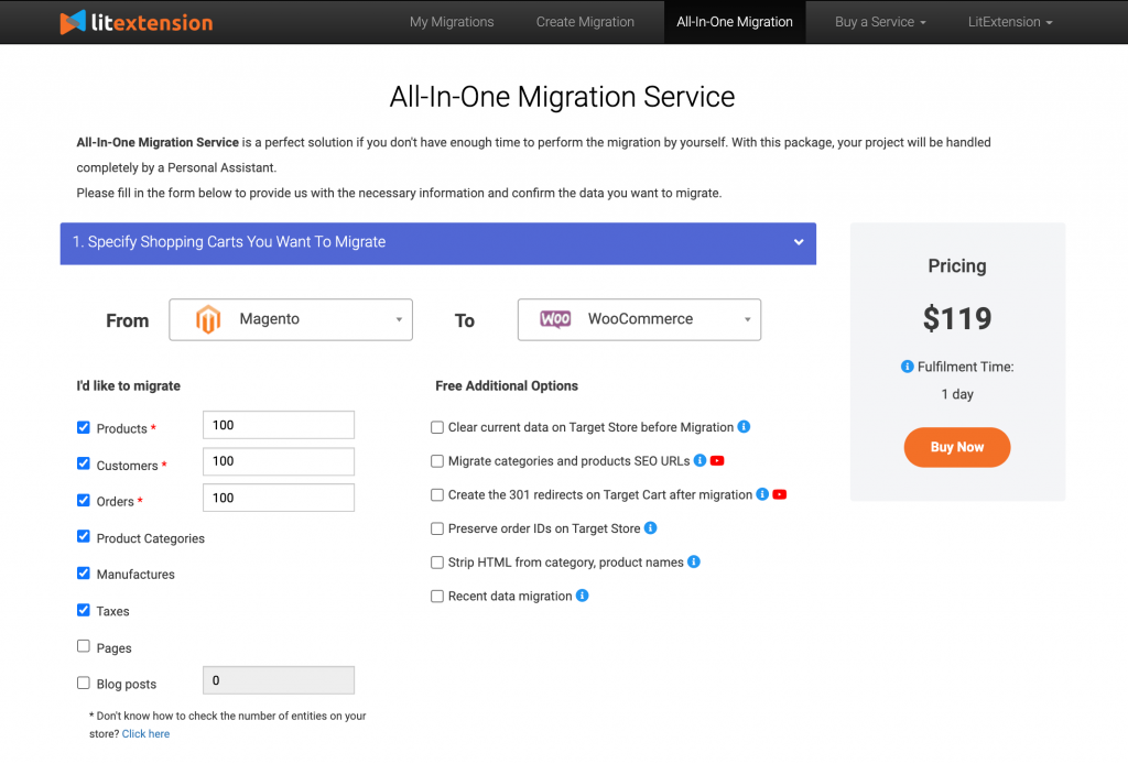 LitExtension’s All-In-One Migration Service