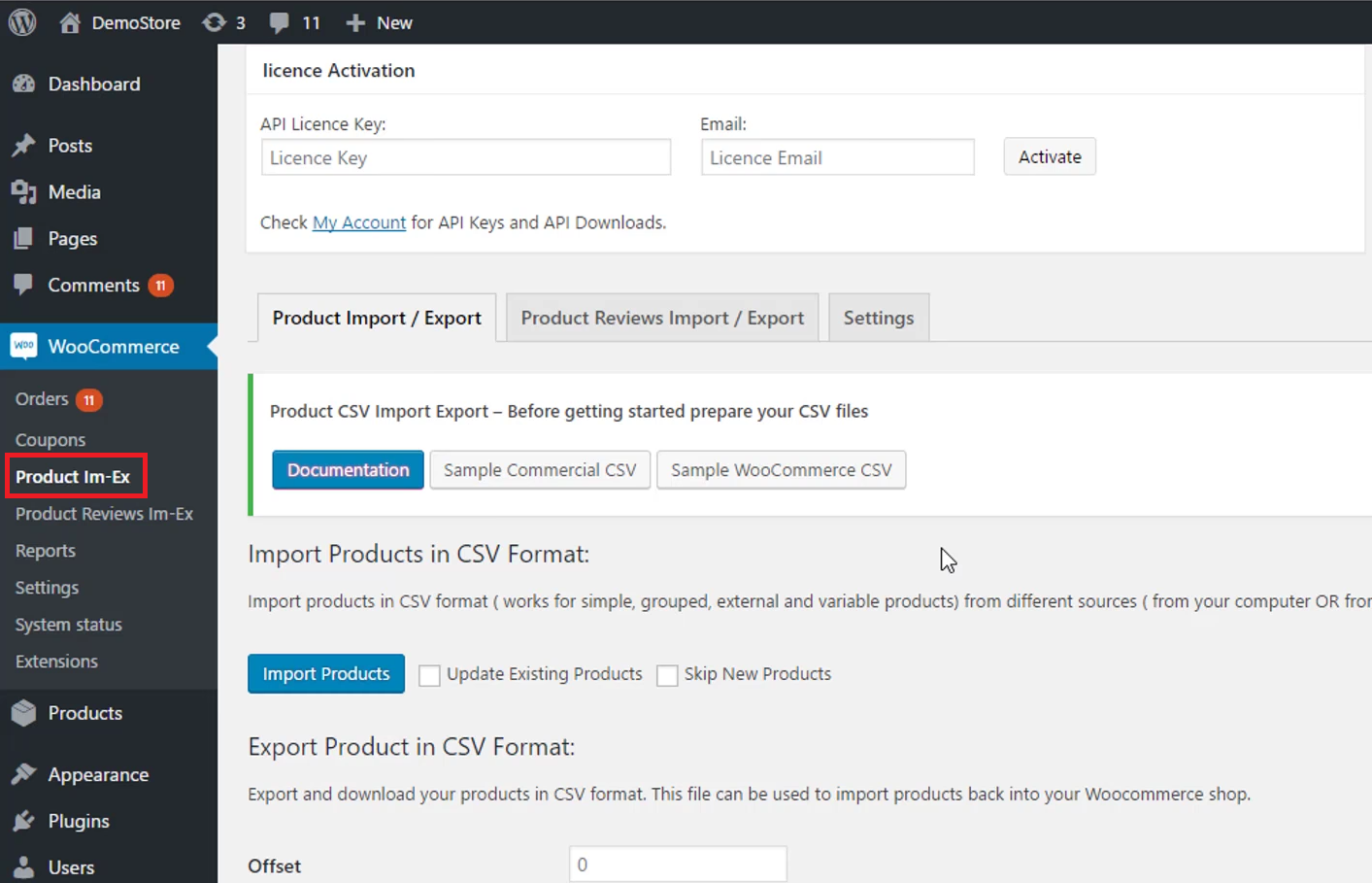 export woocommerce products to excel