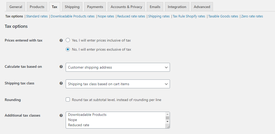 WooCommerce tax configuration - How To Set Up WooCommerce