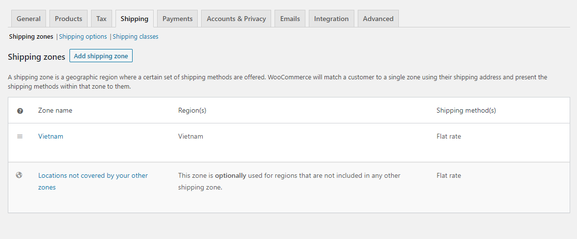 WooCommerce shipping configration - How To Set Up WooCommerce