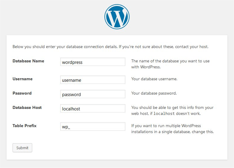 Run the WordPress install script - How To Set Up WooCommerce