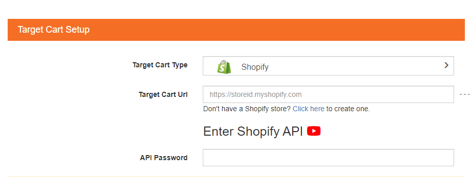 Target Cart Setup for Squarespace to Shopify migration