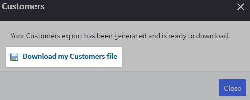 Download customers