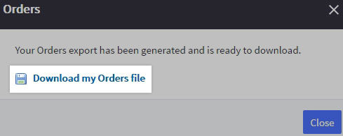 Download orders