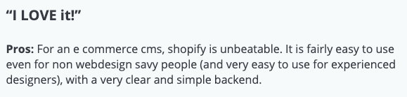 Review from user Alexandra N