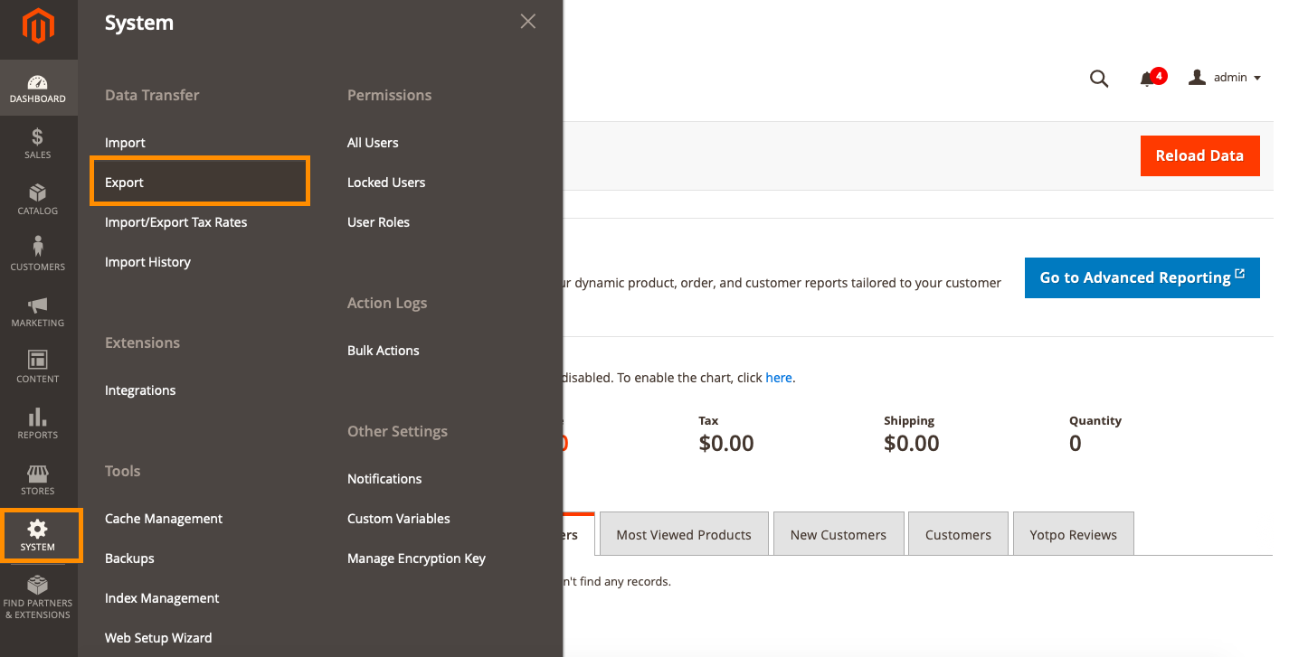 export magento files to woocommerce
