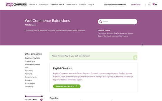 eCommerce website cost WooCommerce extensions