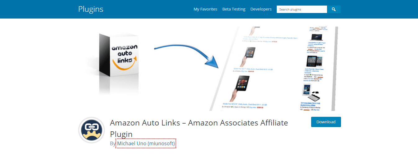 Amazon Auto links