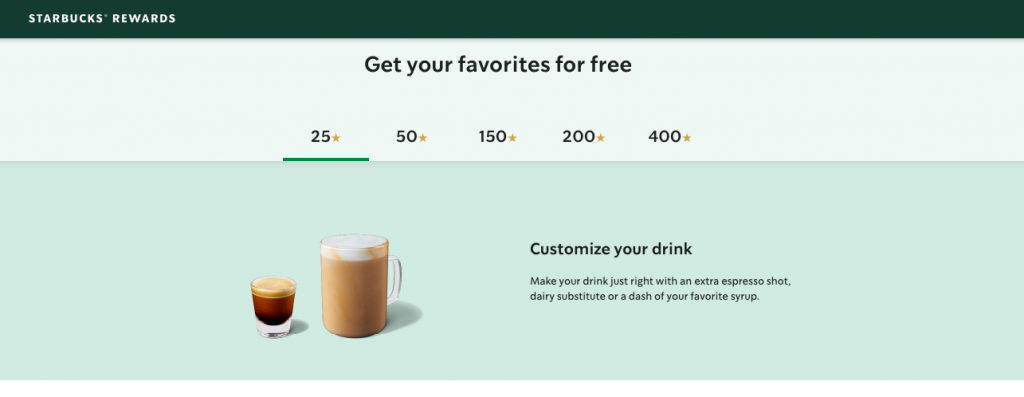 Starbucks loyalty program