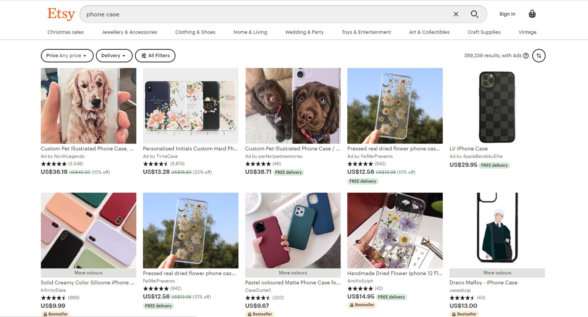 telefon case-Top 10 nejprodávanější položky na Etsy