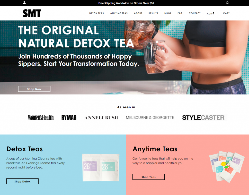 Shopify store