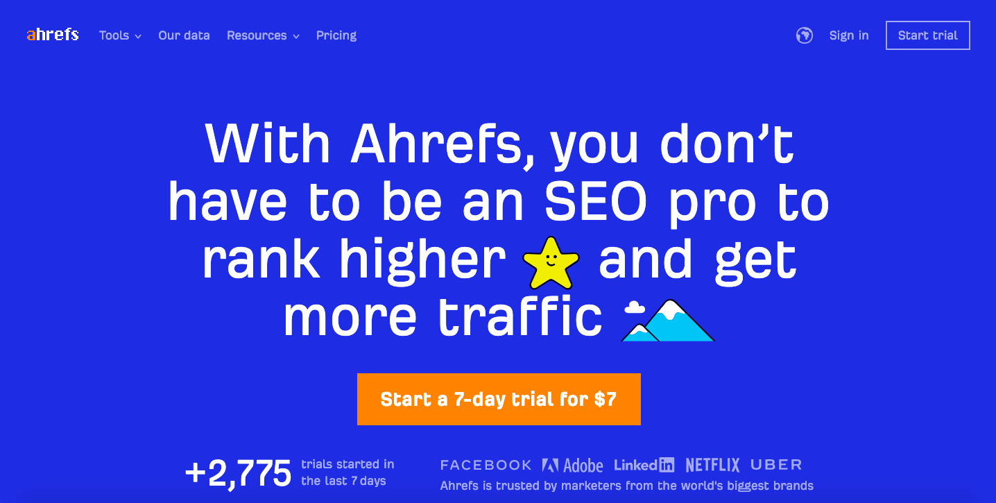 ahrefs tool