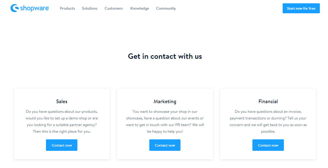 Shopware support