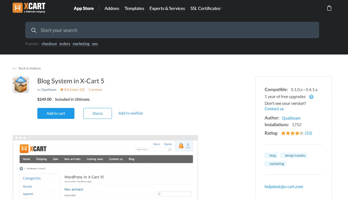 X-Cart blogging - X-Cart vs 3dCart