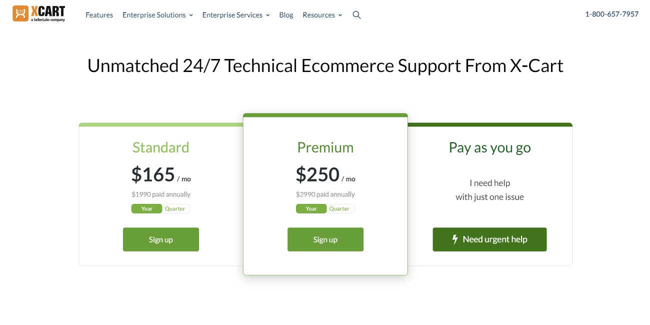 X-Cart support packages - X-Cart vs 3dCart