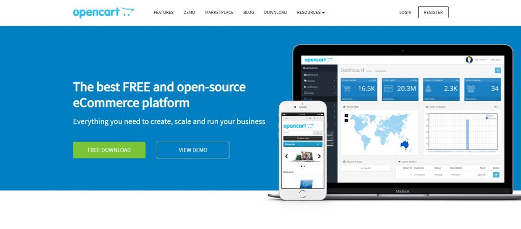 OpenCart (OpenCart vs PrestaShop)