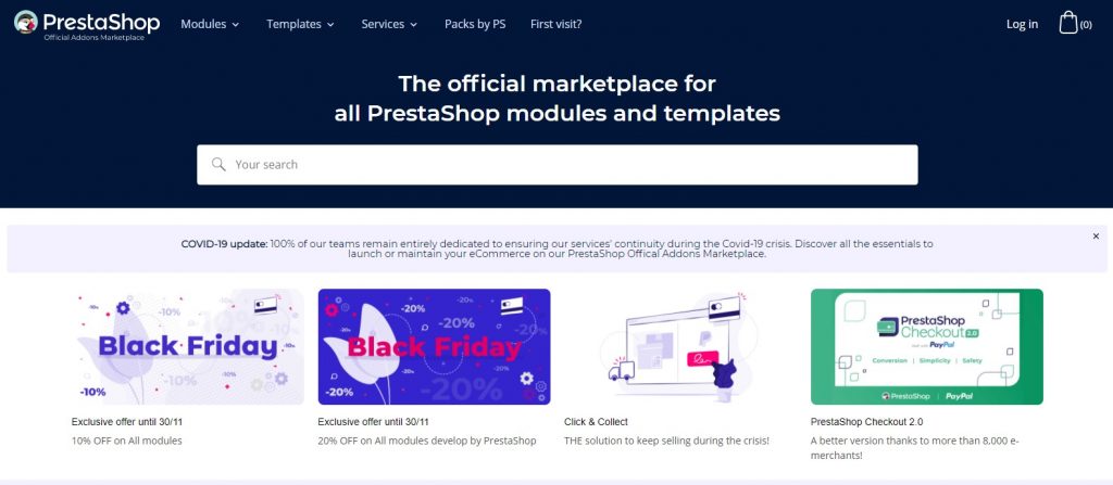 PrestaShop Addons Marketplace (OpenCart vs PrestaShop)