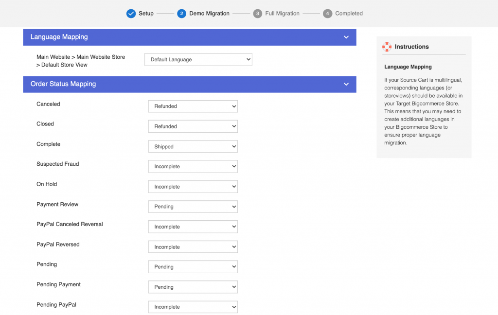 magento to bigcommerce migration