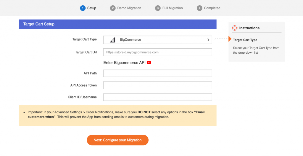 magento to bigcommerce migration