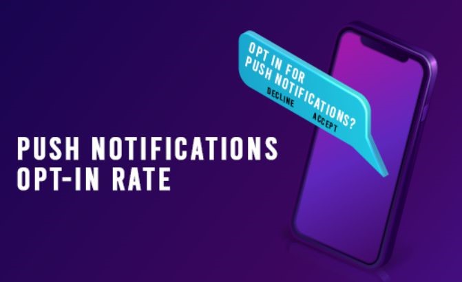 web push notifications: Opt-in rate
