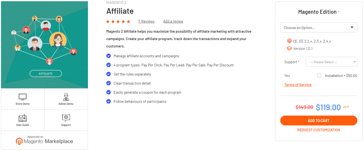 Magento 2 Affiliate extension by Magenest