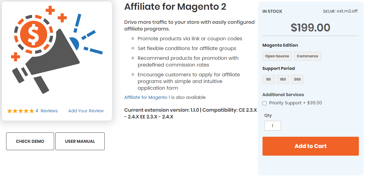 Magento 2 Affiliate extension by Aheadworks