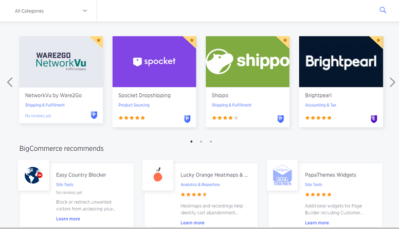 BigCommerce pricing - Apps And Integrations