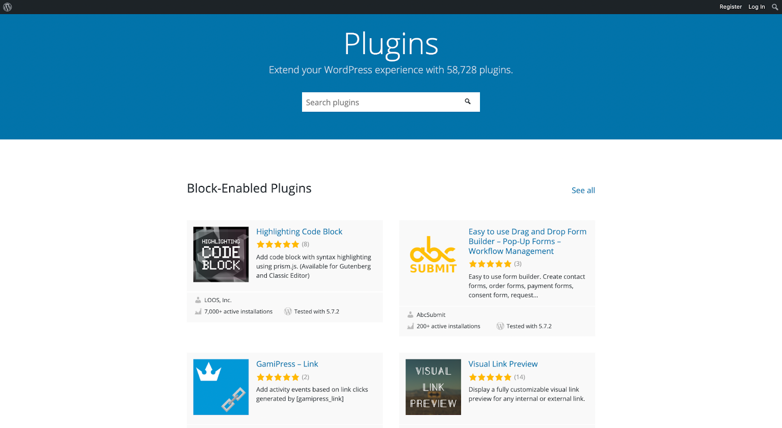 WordPress plugins