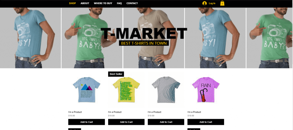 T-shirt store