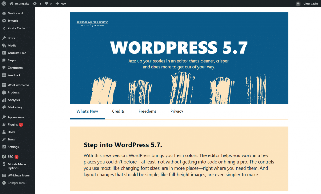 WordPress update: What's new in WordPress 5.7?