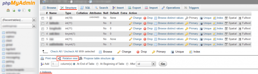 Export-database