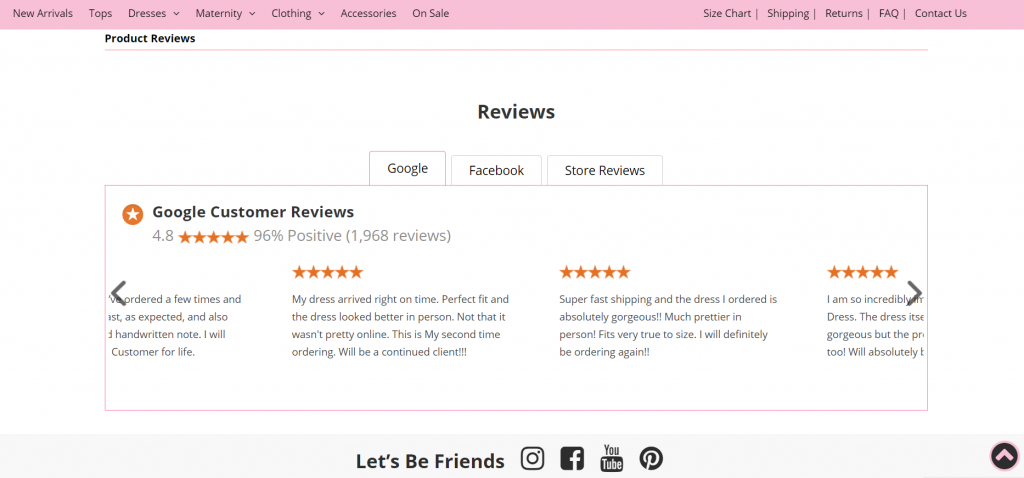 Saved By The Dress's products reviews