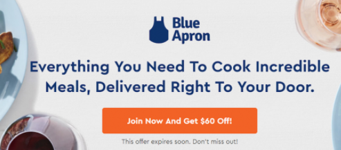 Blue Apron - landing page example