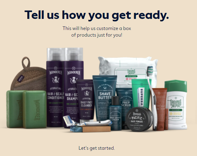 Dollar Shave Club - landing page example