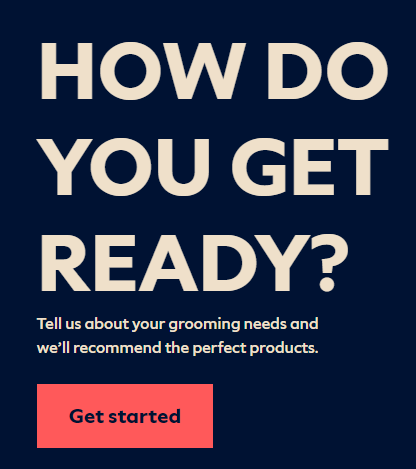 Dollar Shave Club - landing page example
