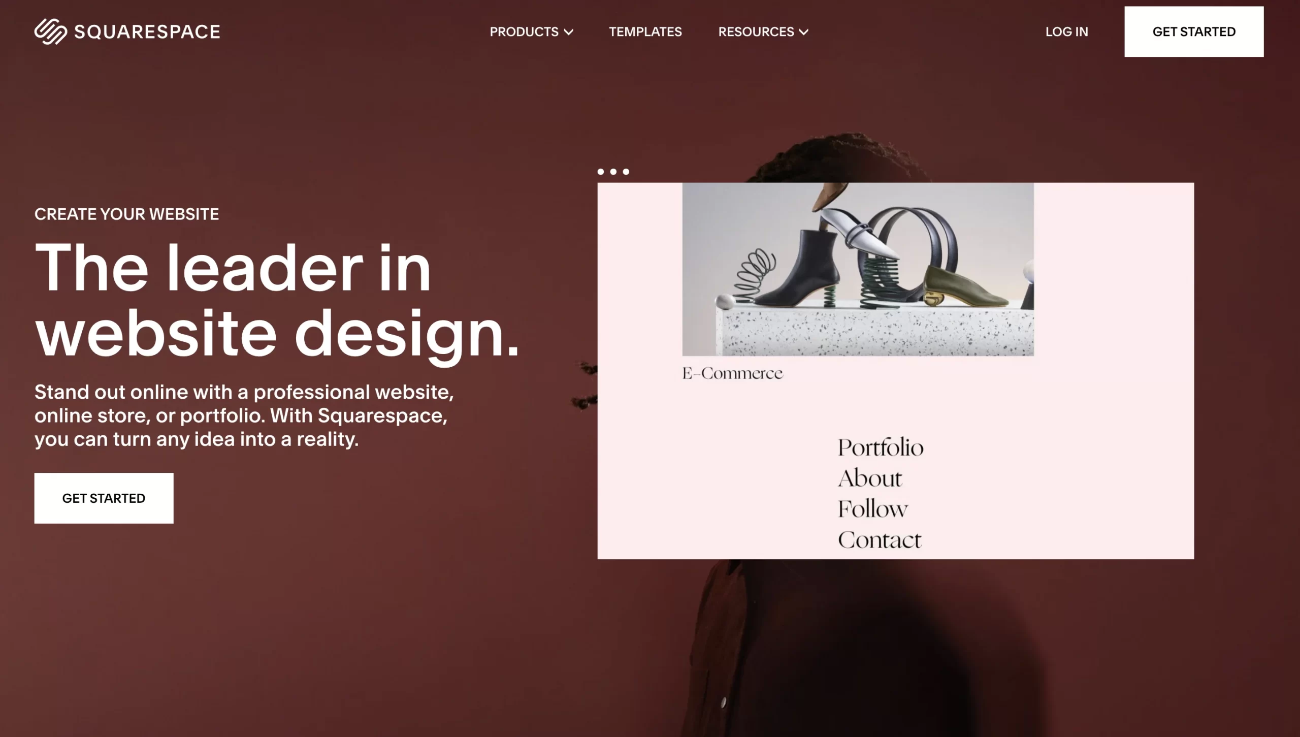 Squarespace screenshot