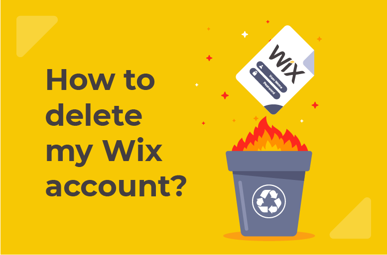 how to delete my wix account