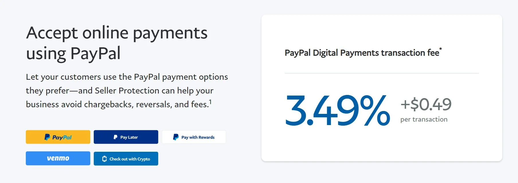 Prezzi PayPal