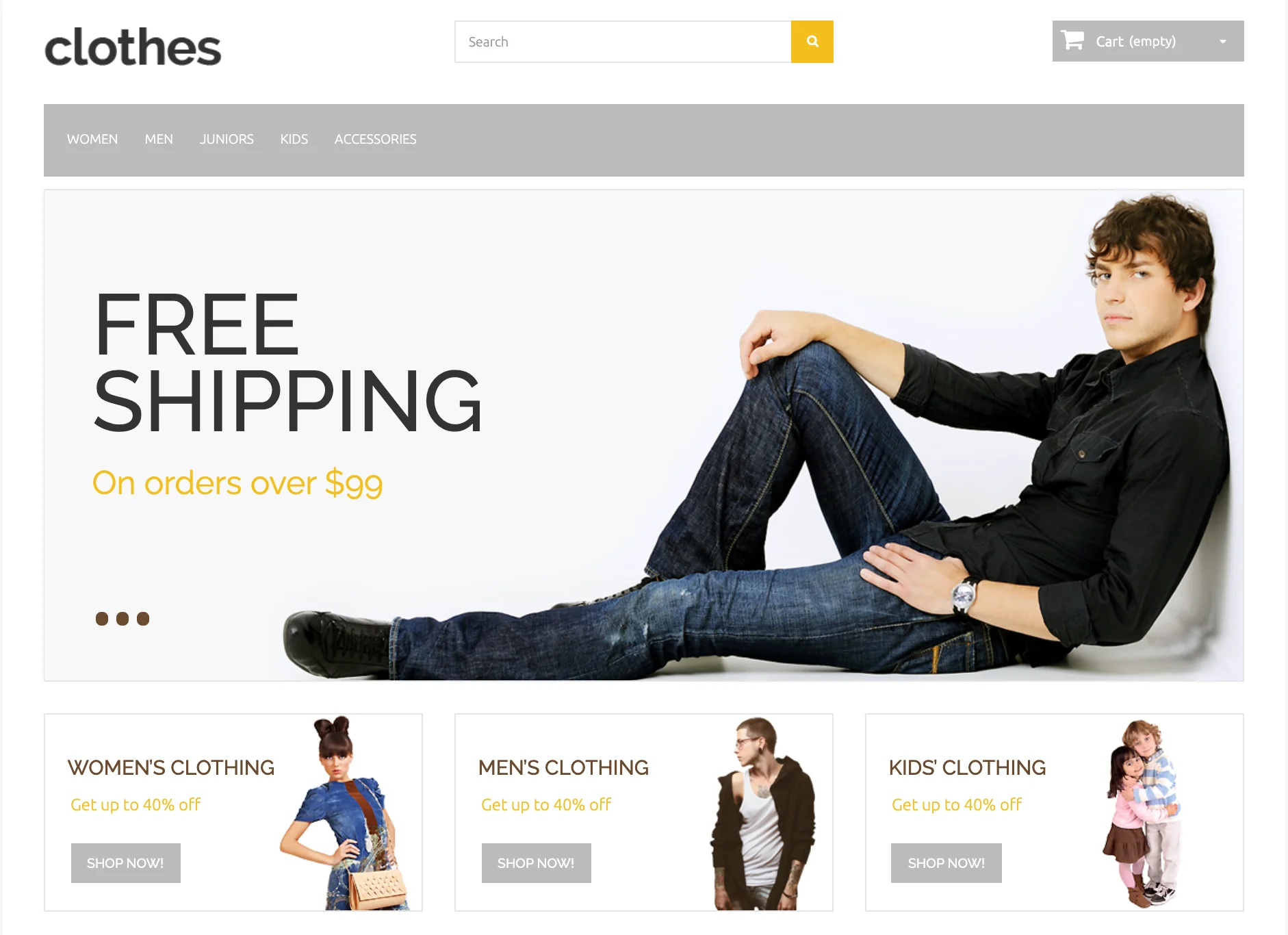 best prestashop themes: clothes