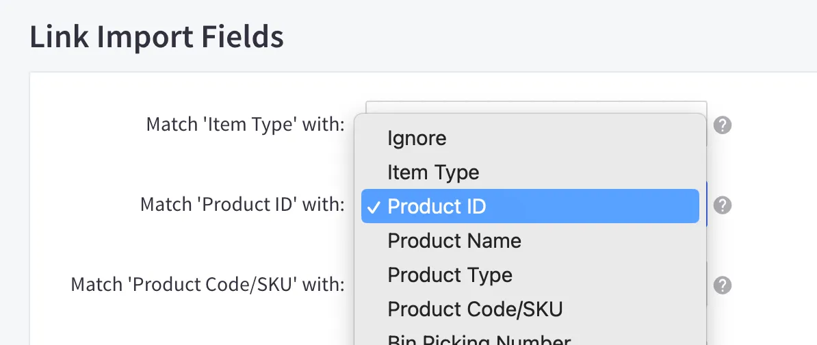 5 Import Fields 