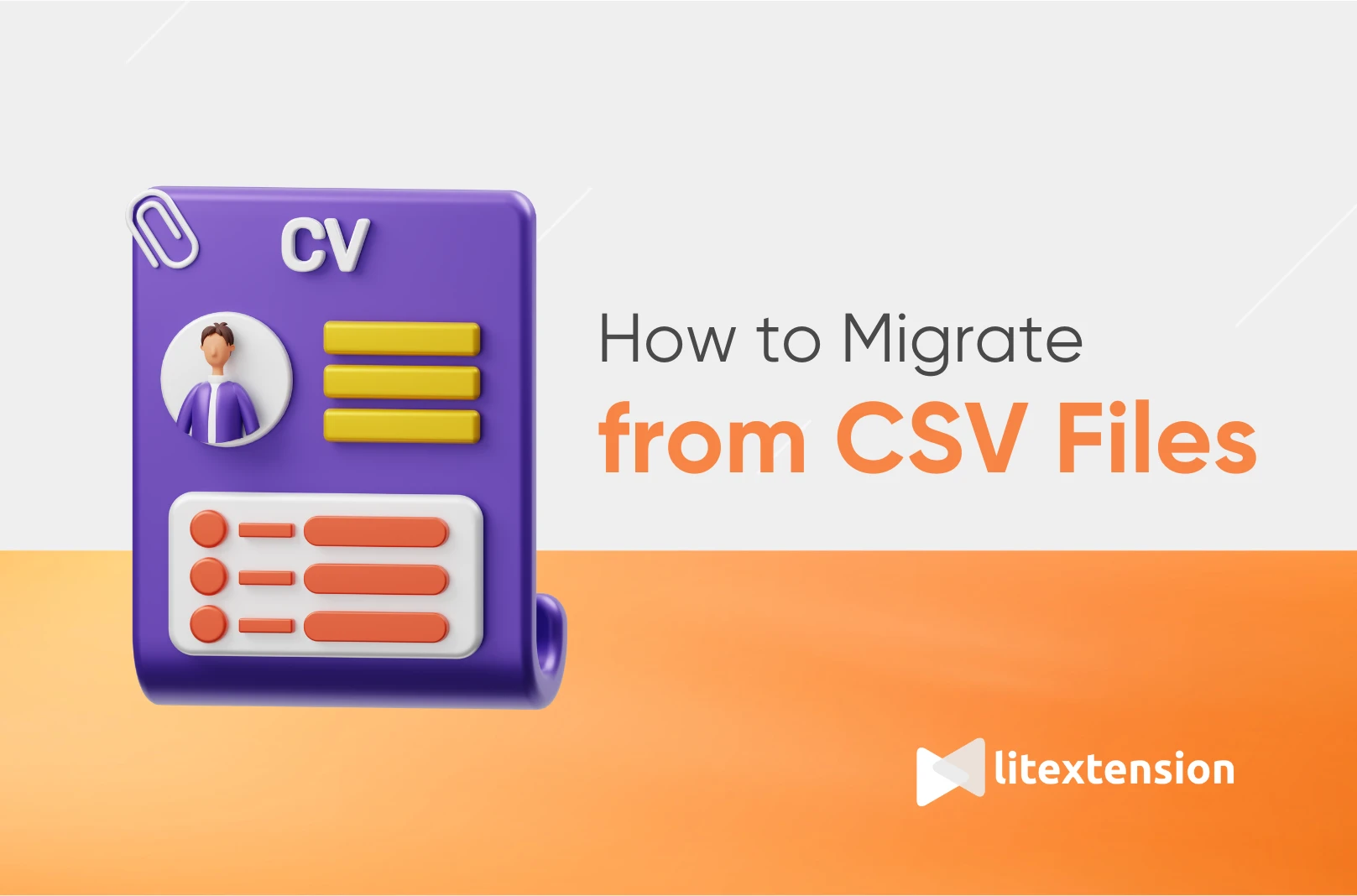Creating a csv file in other format than comma for master or