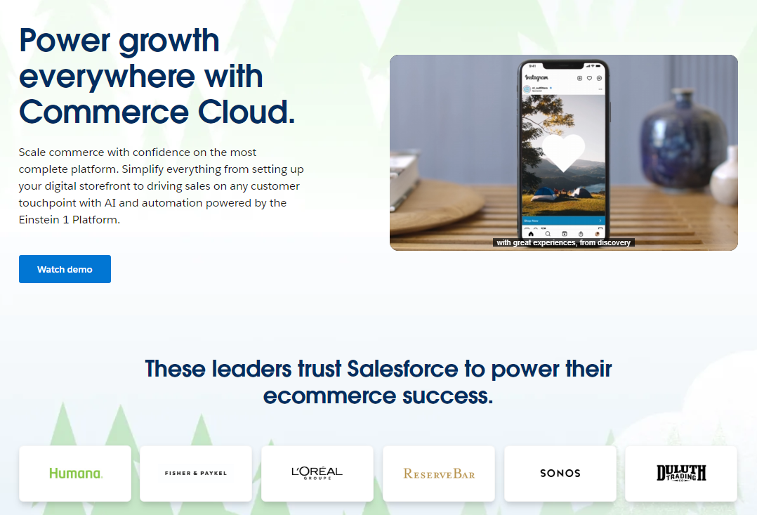 salesforce commerce cloud one of top magento alternatives