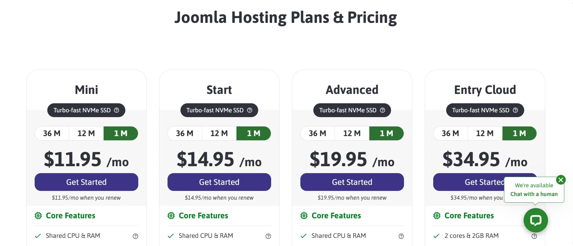 ScalaHosting pricing